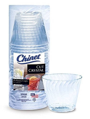 Chinet Cut Crystal Tumblers 9 Ounce 25 Count - Image 1